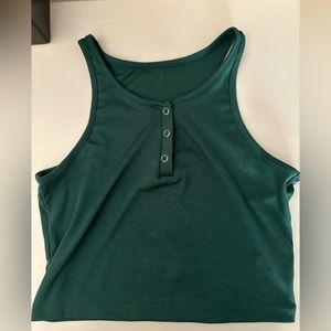 Green Shirt sleeve Button up